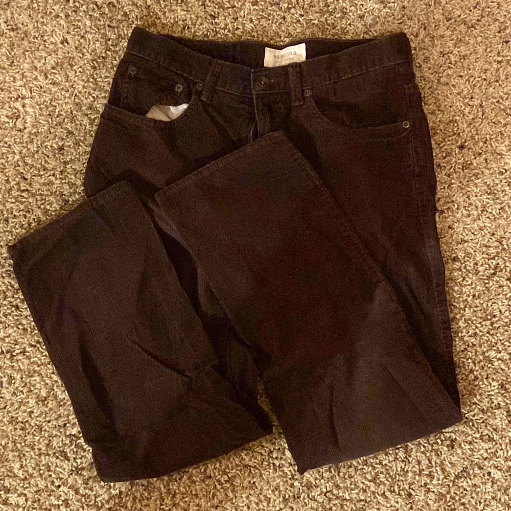 30x30 brown corduroy pants